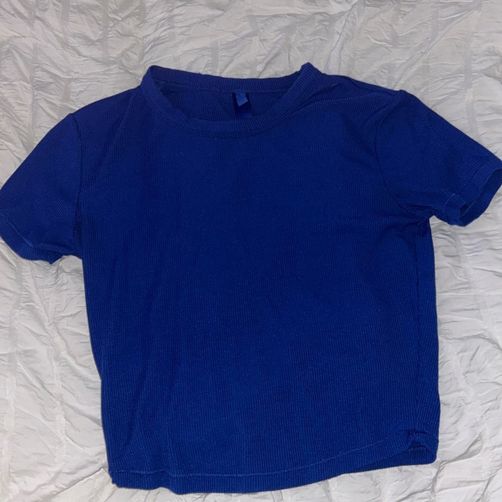 Skims ribbed lounge cropped shirt